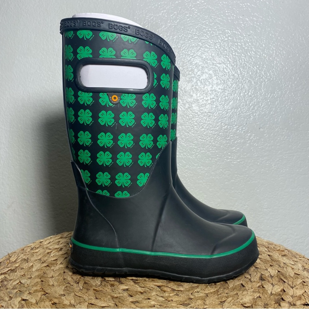 Bogs Kids Boots - Black and Green
